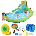thumbnail image 1 of Funcid Inflatable Bounce, Kids Backyard Outdoor Water Park with Slide & 480W Blower, Inflatable Water Slide for Kids, 1 Slide, 1 of 6