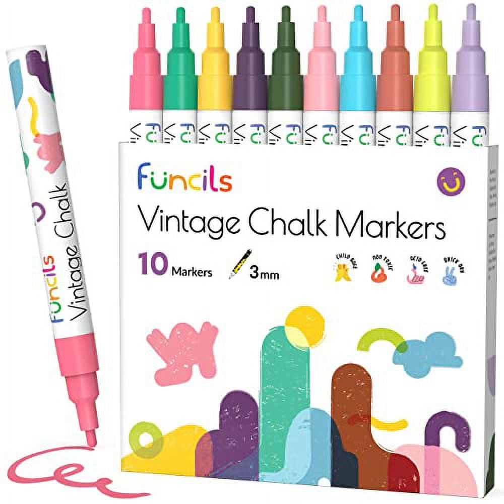 Sigel Multi-Colored Chalk Markers for Magnetic Glass Boards, 3