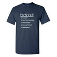 thumbnail image 1 of Funcle Cooler Better Looking Sarcastic Humor Graphic Tees Gift For Mens Novelty Funny T Shirt, 1 of 5