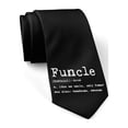 thumbnail image 1 of Funcle Definition Necktie Funny Neckties for Men Uncle Tie Mens Novelty Ties, 1 of 7