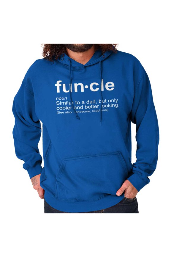 Funcle Fun Uncle Definition Cool Hoodie Hooded Sweatshirt Men Brisco Brands M