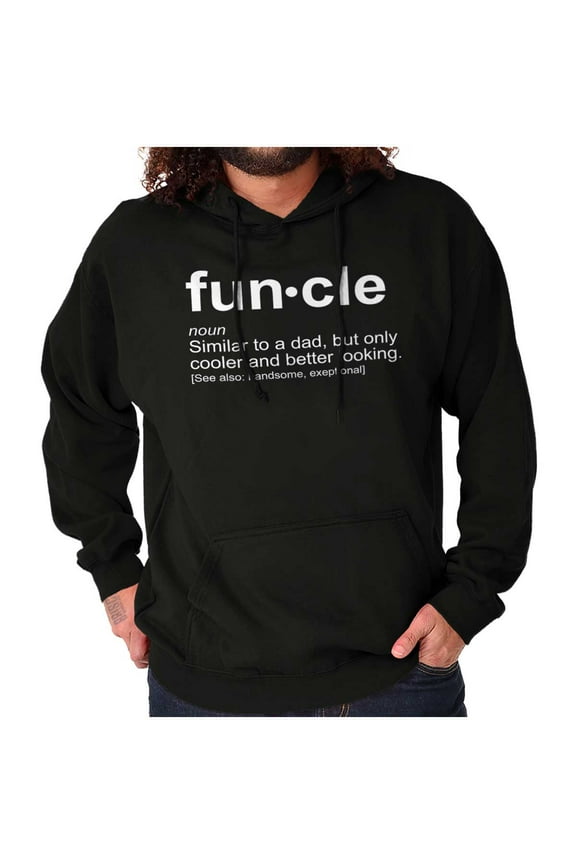 Funcle Fun Uncle Definition Cool Men's Big & Tall Graphic Hoodie Brisco Brands 5X