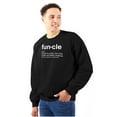 thumbnail image 1 of Funcle Fun Uncle Definition Cool Men's Big & Tall Crewneck Sweatshirt Brisco Brands 2X, 1 of 5