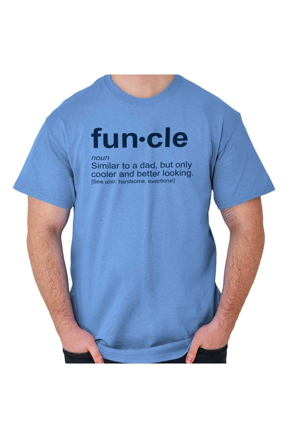 Funcle Fun Uncle Definition Cool Men's Big & Tall Crewneck Graphic Tee Brisco Brands 3X