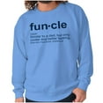 thumbnail image 1 of Funcle Fun Uncle Definition Cool Men's Big & Tall Crewneck Sweatshirt Brisco Brands 5X, 1 of 4