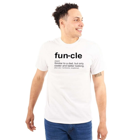 Funcle Fun Uncle Definition Cool Men's Graphic T Shirt Tees Brisco Brands L