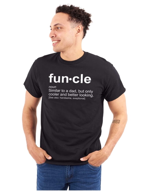 Funcle Fun Uncle Definition Cool Men's Graphic T Shirt Tees Brisco Brands L