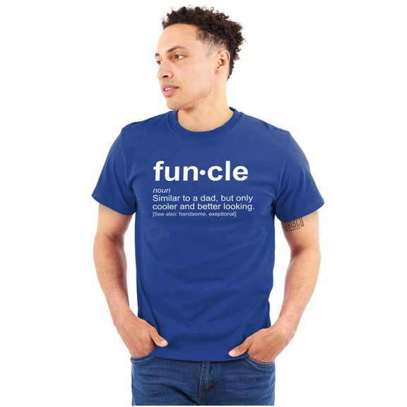 Funcle Fun Uncle Definition Cool Men's Graphic T Shirt Tees Brisco Brands M