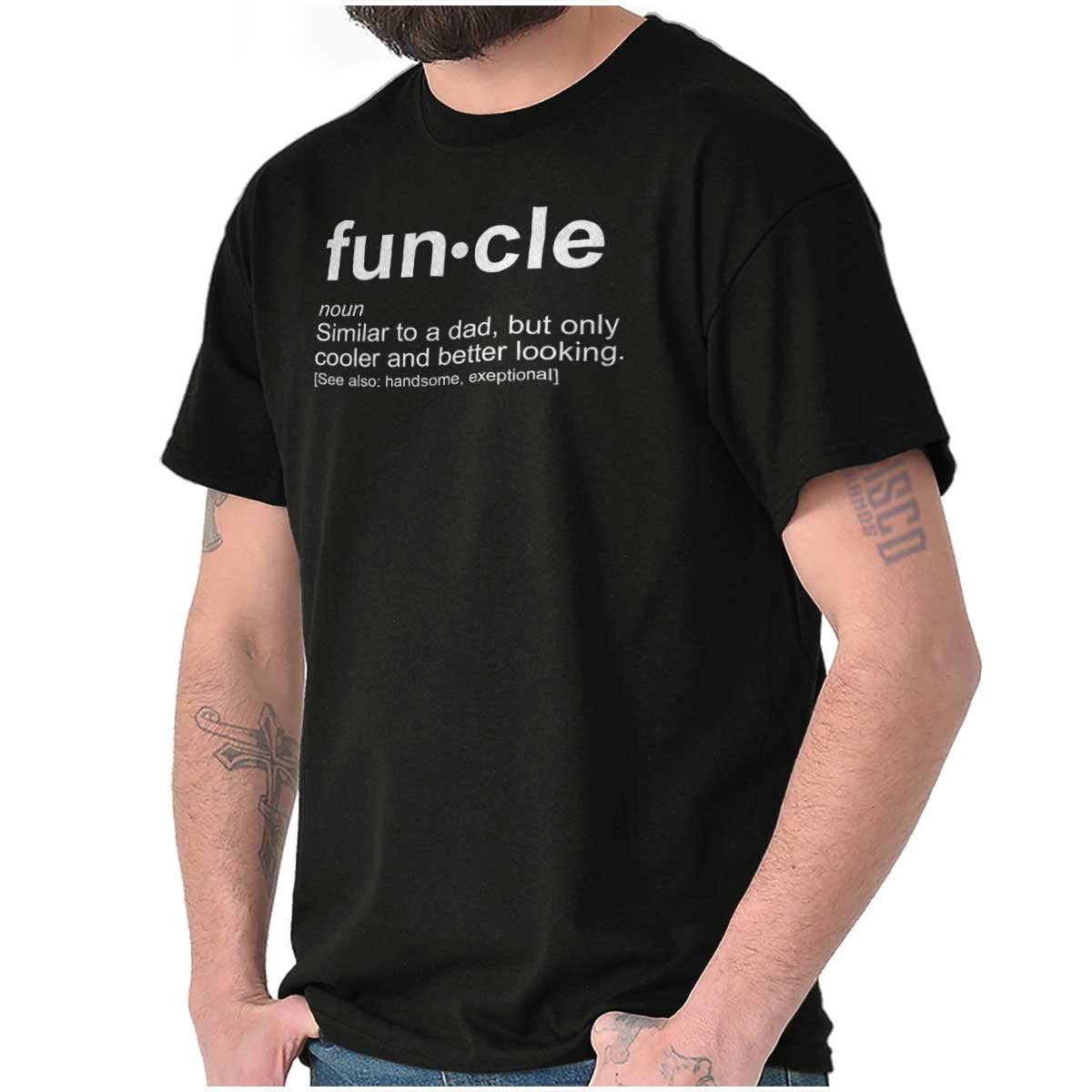 Funcle Fun Uncle Definition Cool Men's Graphic T Shirt Tees Brisco ...