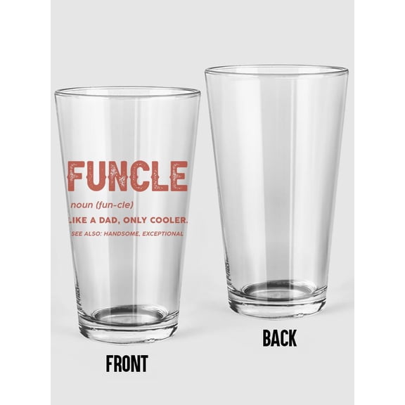 Funcle Fun Uncle Pint Glass -Smartprints Designs,