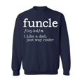 thumbnail image 1 of Funcle Fun-Uncle Sarcastic Dictionary Definition Crewneck Sweatshirt, L, Navy, 1 of 2