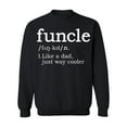 thumbnail image 1 of Funcle Fun-Uncle Sarcastic Dictionary Definition Crewneck Sweatshirt, S, Black, 1 of 2