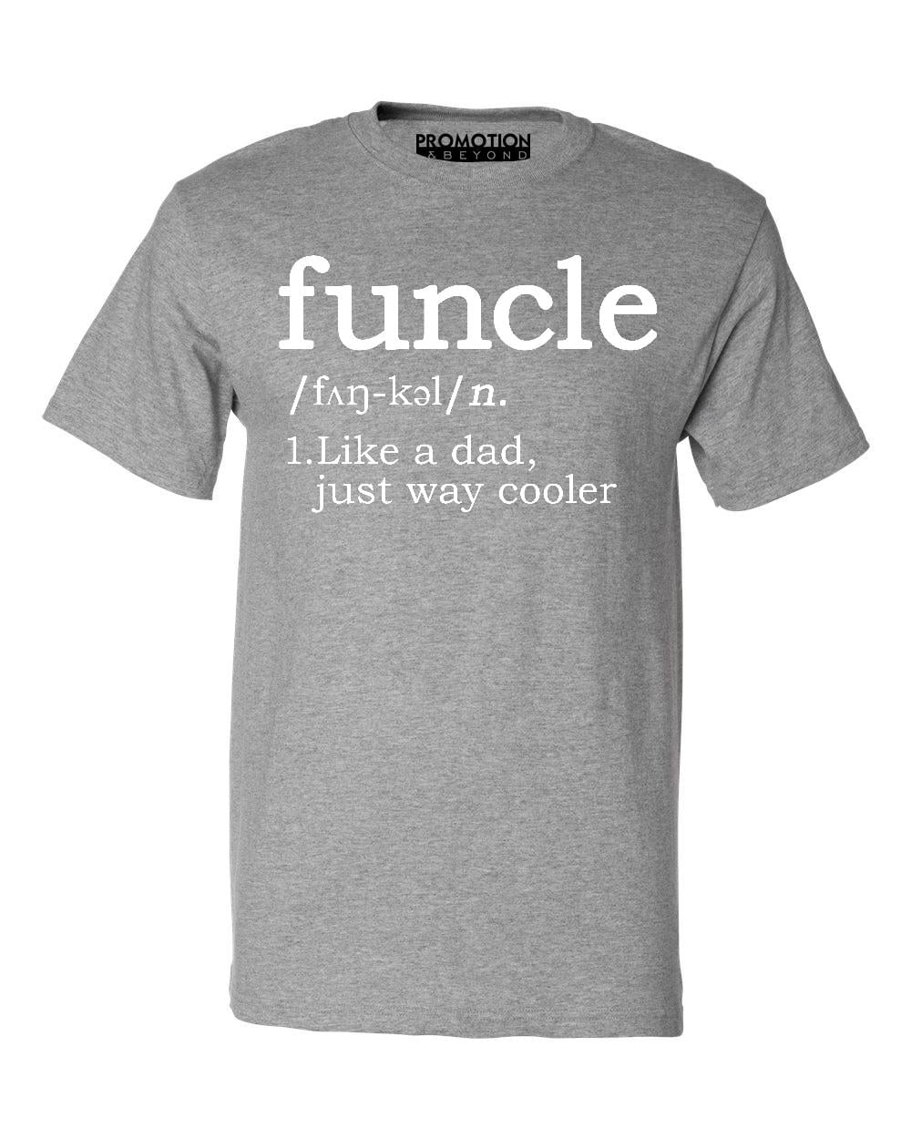 Funcle Fun-Uncle Sarcastic Dictionary Definition Men's T-shirt, 2XL, H.  Grey 
