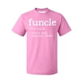 thumbnail image 1 of Funcle Fun-Uncle Sarcastic Dictionary Definition Men's T-shirt, M, Azalea Pink, 1 of 2