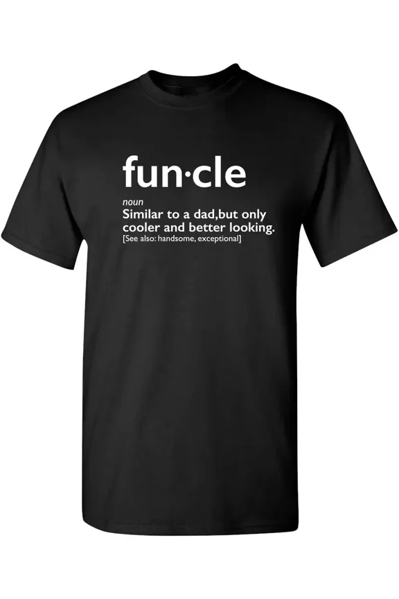 Funcle Humorous Graphic Tee Perfect Casual Style Gift for Uncle Unisex T-Shirt, S - 5XL