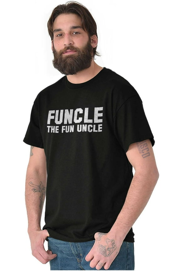 Funcle the Fun Uncle Men's Graphic T Shirt Tees Brisco Brands L