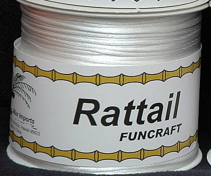 Funcraft 2mm Pure White Rattail, 200 Yards, 1 Each