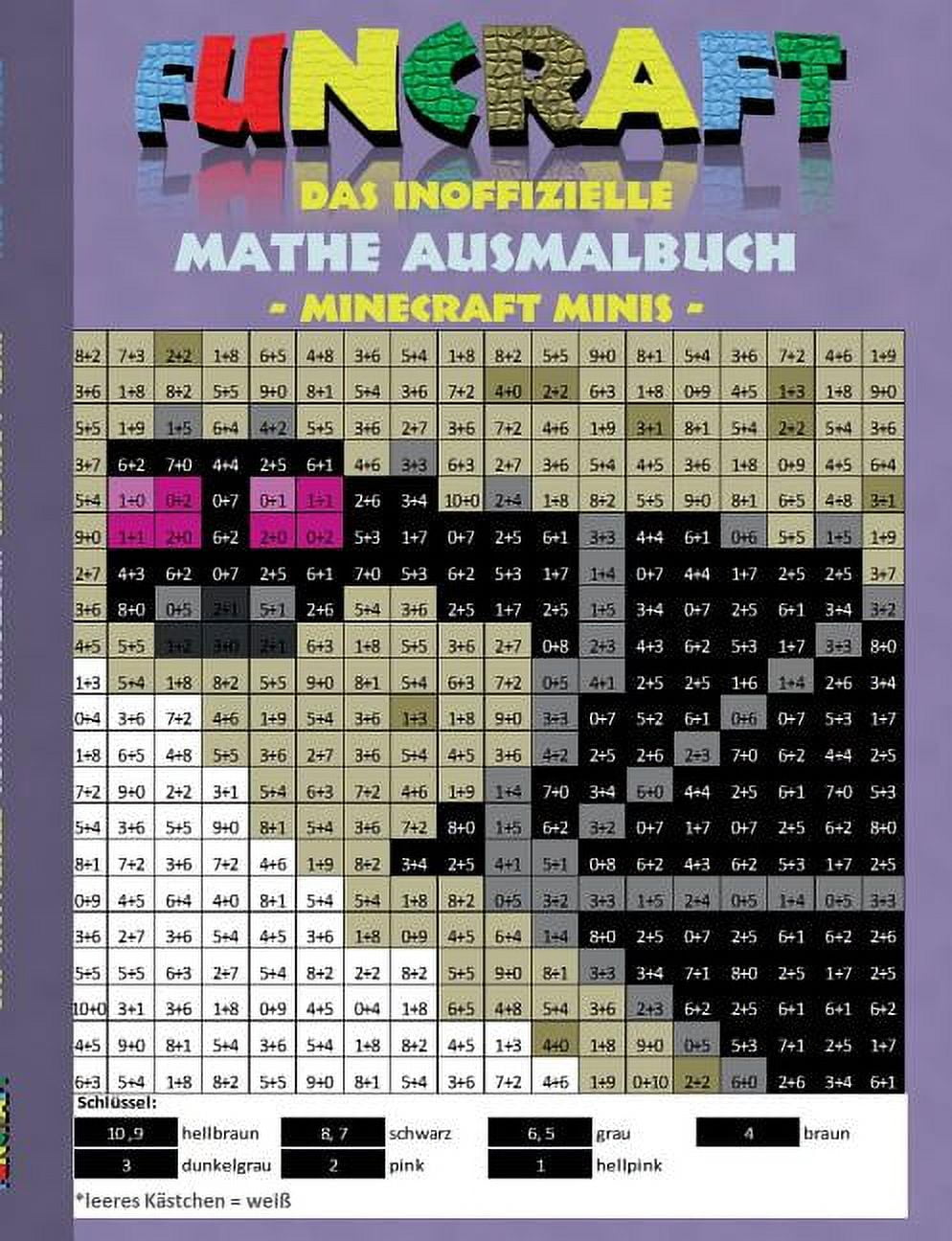 Minecraft Mathe Funcraft - Das inoffizielle Mathe Ausmalbuch: Minecraft Minis (Cover ...