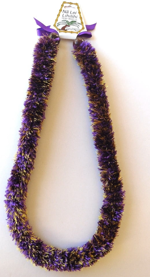 Funcraft Purple & Gold Combo Yarn Lei, 1 Each