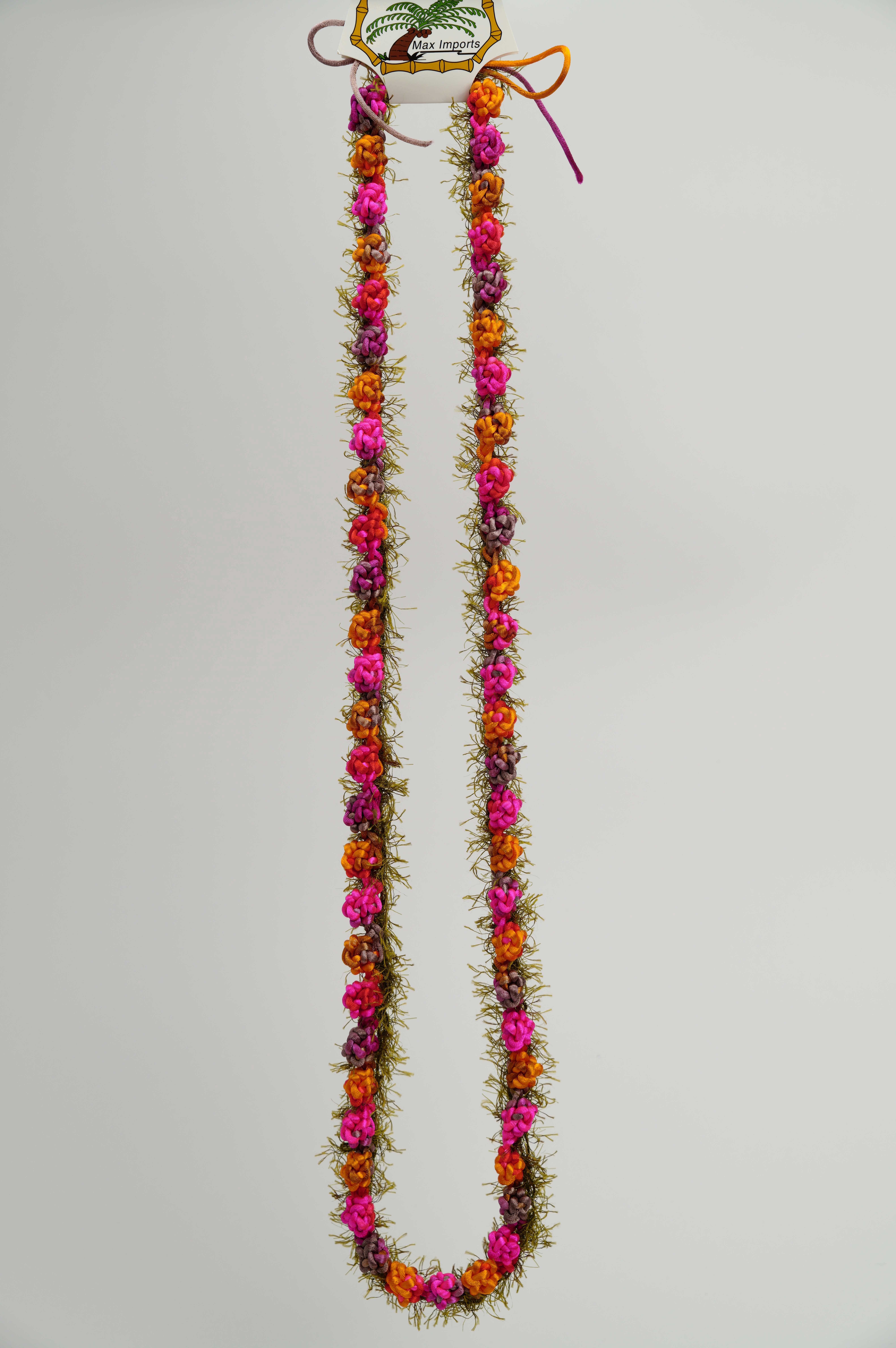 Funcraft Red & Brown Crochet Lei, 1 Each