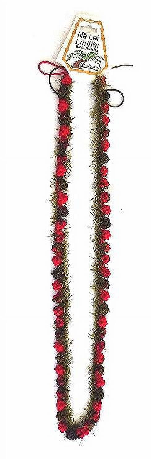 Funcraft Red & Moss Crochet Lei, 1 Each