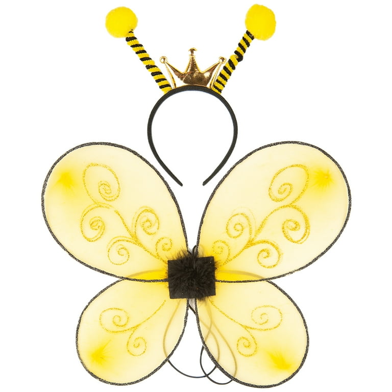 Funcredible Bee Costume Accessories Wings Antenna Set