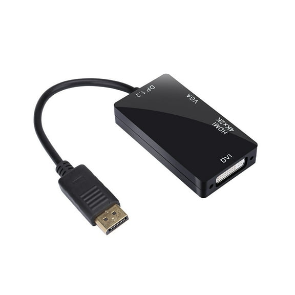 -Function 1 3 in Converter to Adapter 4K 1.2 DisplayPort DVI VGA USB HUB