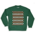 thumbnail image 1 of Function - 8 Bit Christmas Pattern Men's Fashion Crew Neck Sweatshirt, 1 of 1