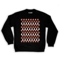 thumbnail image 1 of Function - 8 Bit Christmas Pattern Men's Fashion Crew Neck Sweatshirt, 1 of 1