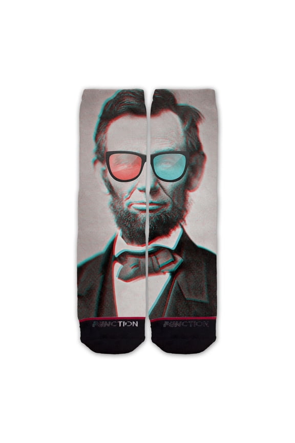 - Abe Lincoln 3d Glasses Fashion Socks