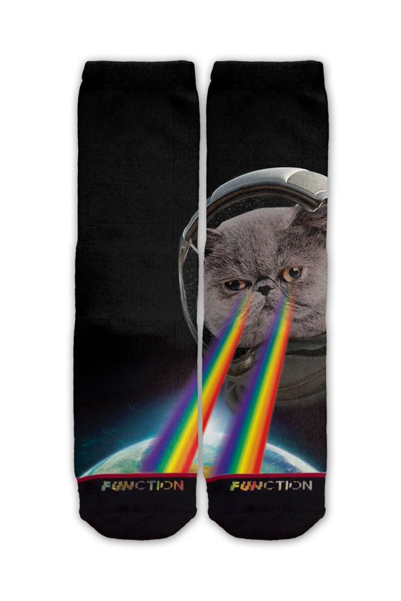 - Astronaut Cat in Space Fashion Sock