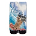 thumbnail image 1 of Function - Bacon Surfing Cat Fashion Socks, 1 of 4