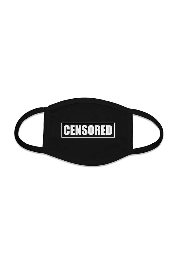 - Black Censored Bar Face Mask