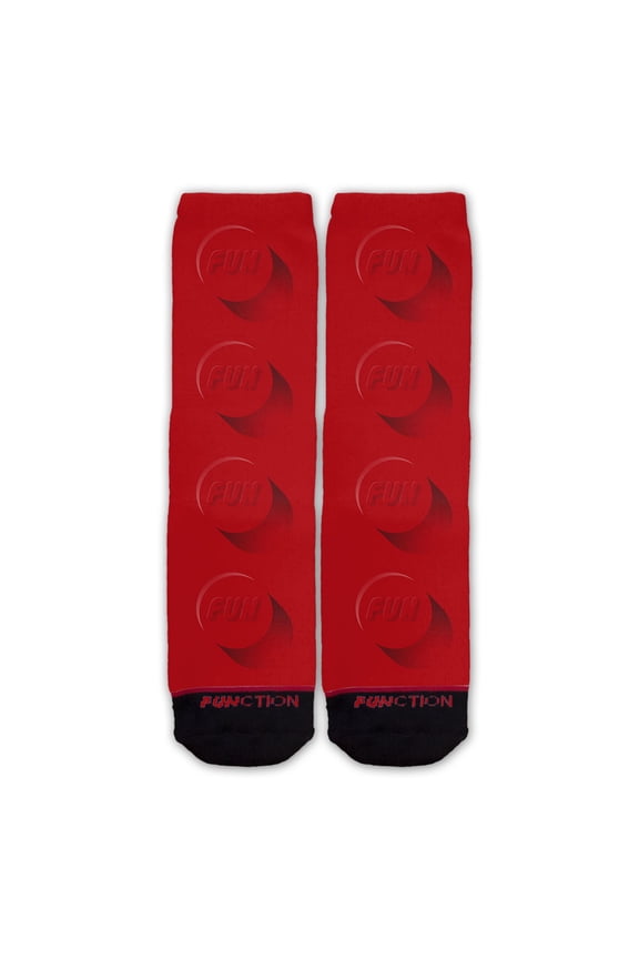 - Brick Toy Piece Red Fashion Socks