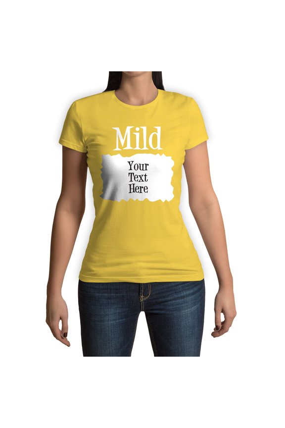 - CUSTOM TEXT MILD Sauce Costume Fashion T-Shirt