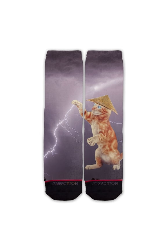 - Cat Lightning Fashion Sock