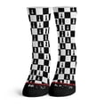 thumbnail image 1 of Function - Chess Board Pieces Pattern Socks, 1 of 4