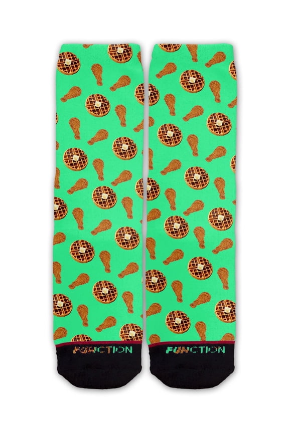 - Chicken And Waffles Pattern Fashion Socks