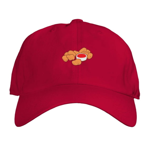 Function - Chicken Nuggets With Ketchup Sauce Embroidered Dad Hat
