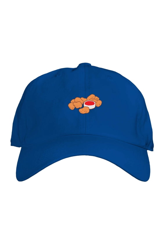 - Chicken Nuggets With Ketchup Sauce Embroidered Dad Hat