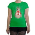 thumbnail image 1 of Function -  Christmas Reindeer Dots Women's Fashion T-Shirt, 1 of 1