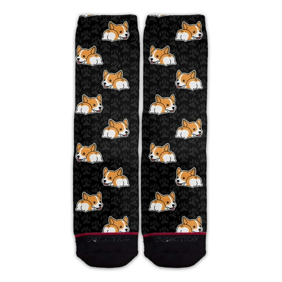 Function - Cute Corgi Butt Pet Dog Unisex Crew Socks