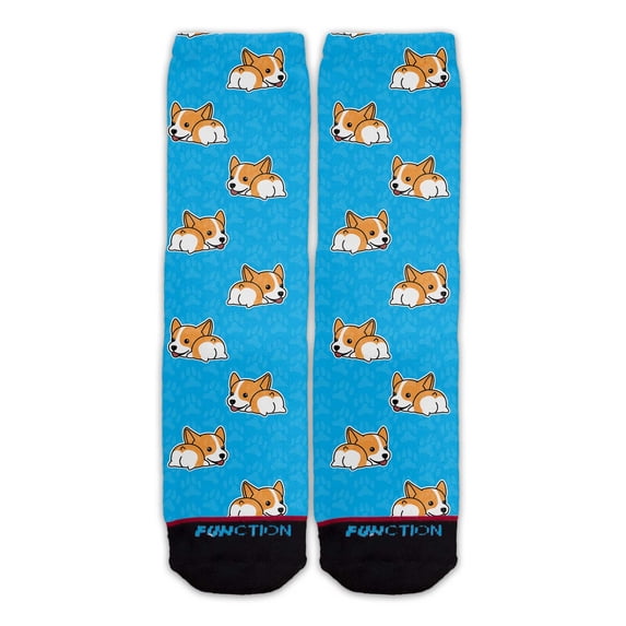 Function - Cute Corgi Butt Pet Dog Unisex Crew Socks