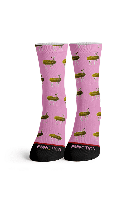Function - Dill Doe Deer Pickle Mashup Food Animal Pun Funny Fashion Socks