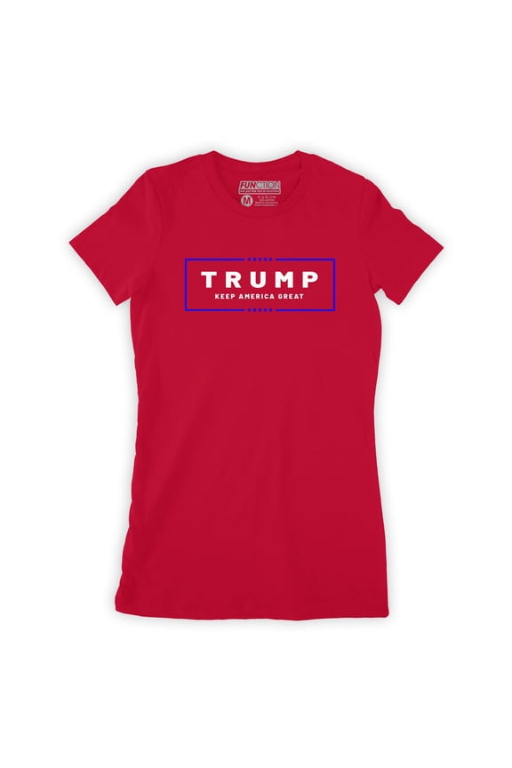 - Donald Trump Keep America Great Women's Fashion T-Shirt Rally Republican