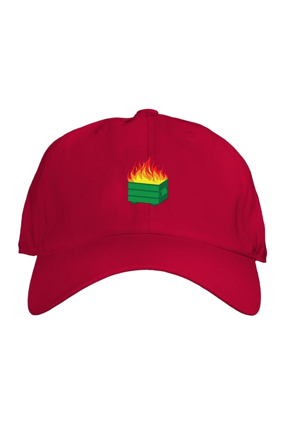 - Dumpster Fire Dad Hat Embroidered Adjustable Unisex