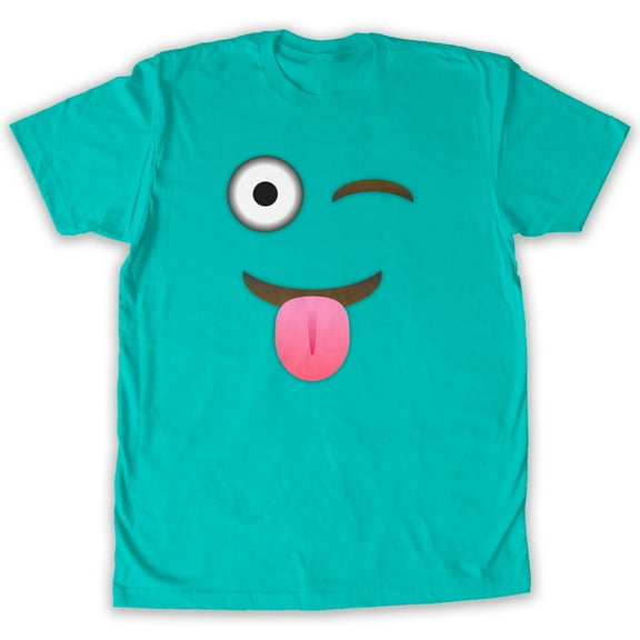 Function -  Eye wink Emoticon Men's Fashion T-Shirt