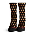 thumbnail image 1 of Function - Fire Flame Lit AF Blaze Heat Emoji Emoticon Pattern Black Fashion Socks Dope, 1 of 4