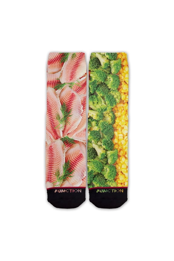- Fish and Veggies Fashion Socks