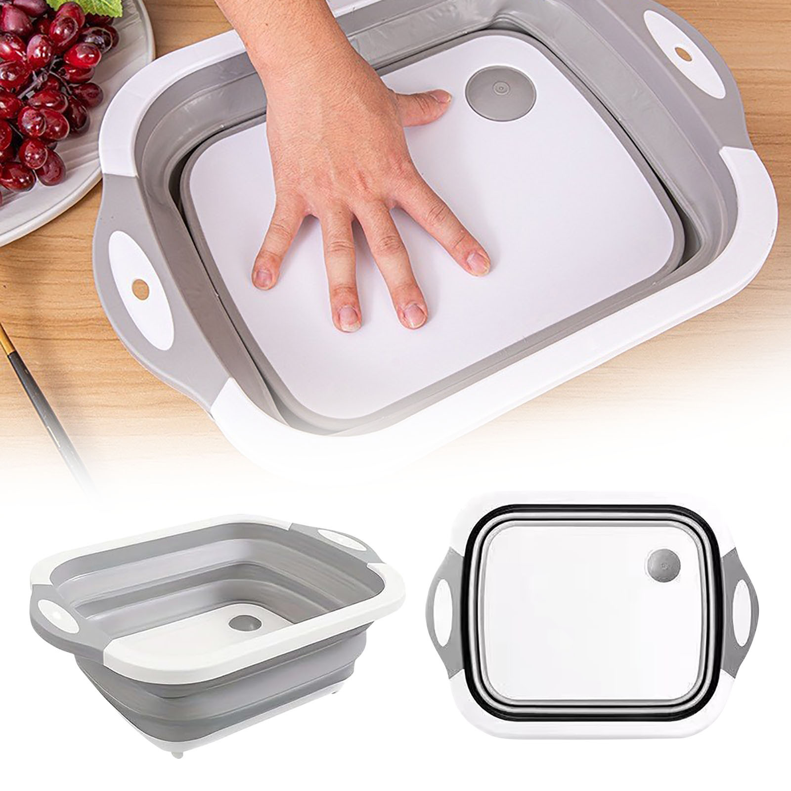 Function Folding Cutting Board 2024 New Foldable Space Saving Chopping